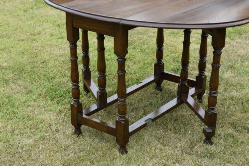 EARLY 20TH CENTURY OAK DINING TABLE - ADDITIONAL PHOTO 13