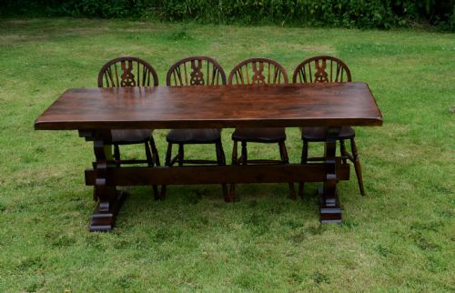 EARLY 20TH CENTURY REFECTORY DINING TABLE - ADDITIONAL PHOTO 13