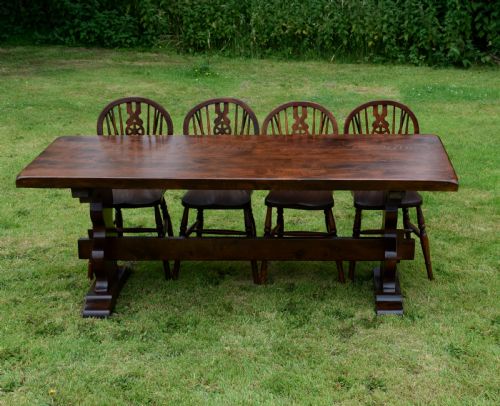 EARLY 20TH CENTURY REFECTORY DINING TABLE - ADDITIONAL PHOTO 14