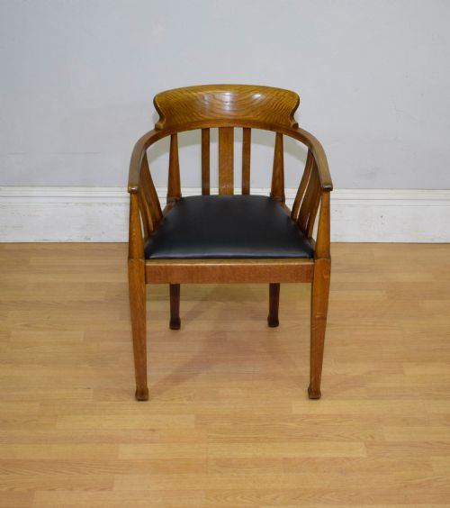 VICTORIAN OAK DESK CHAIR - ADDITIONAL PHOTO 2