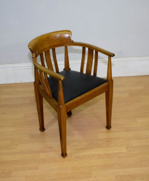 VICTORIAN OAK DESK CHAIR - ADDITIONAL PHOTO 6