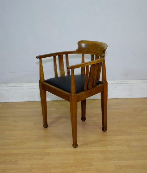 VICTORIAN OAK DESK CHAIR - ADDITIONAL PHOTO 8