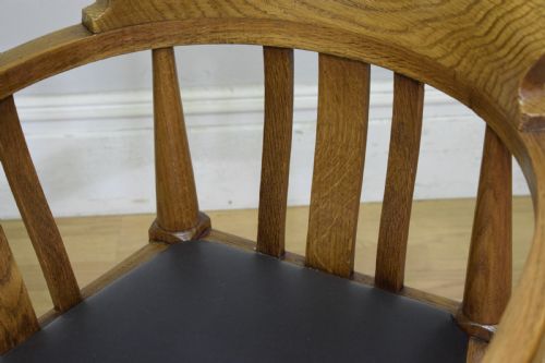 VICTORIAN OAK DESK CHAIR - ADDITIONAL PHOTO 17