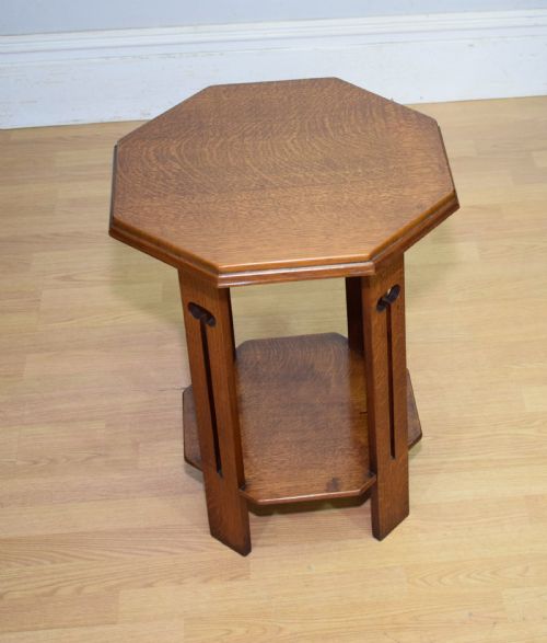 Arts & Crafts Oak Side Table