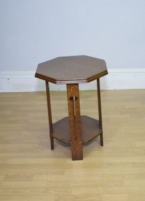 fig 6. Arts & Crafts Oak Side Table