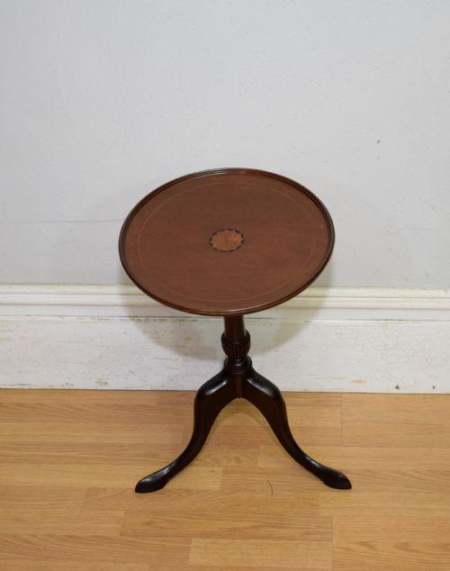 EDWARDIAN INLAID WINE TABLE - ADDITIONAL PHOTO 9
