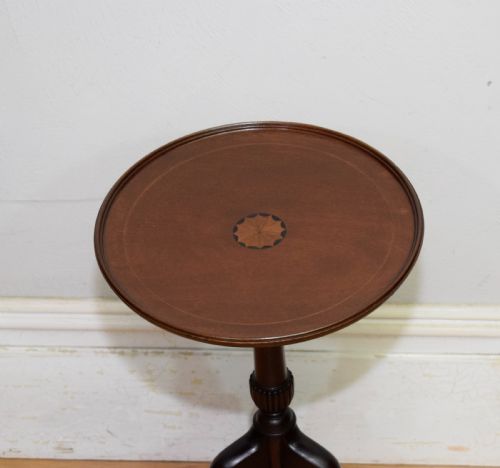 EDWARDIAN INLAID WINE TABLE - ADDITIONAL PHOTO 10