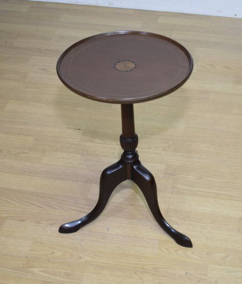 edwardian inlaid wine table - CATEGORY: ANTIQUE TABLES - DATED EDWARDIAN