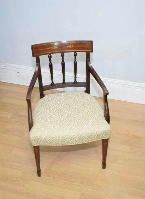 REGENCY INLAID ARMCHAIR - ADDITIONAL PHOTO 4