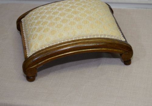 VICTORIAN WALNUT FOOT STOOL - ADDITIONAL PHOTO 1