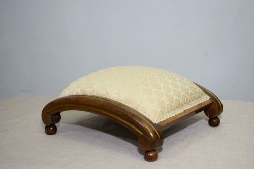 VICTORIAN WALNUT FOOT STOOL - ADDITIONAL PHOTO 7