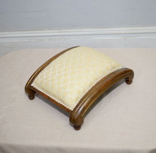 VICTORIAN WALNUT FOOT STOOL - ADDITIONAL PHOTO 8