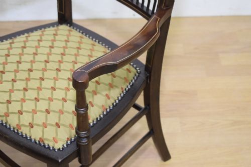 EDWARDIAN INLAID ARMCHAIR - ADDITIONAL PHOTO 14