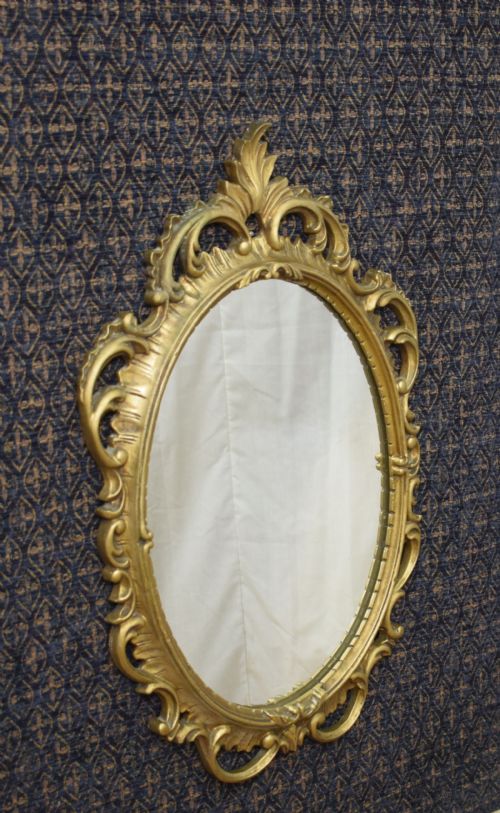 OVAL ROCOCO STYLE MIRROR - ADDITIONAL PHOTO 1