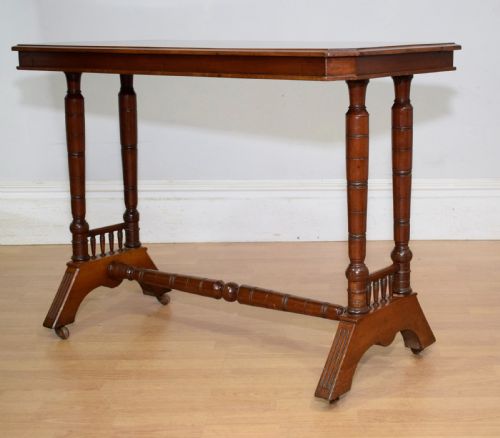 EDWARDIAN MAHOGANY CONSOLE TABLE - ADDITIONAL PHOTO 2