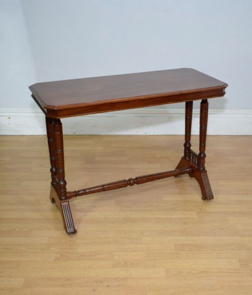 EDWARDIAN MAHOGANY CONSOLE TABLE - ADDITIONAL PHOTO 4