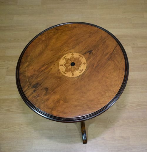 VICTORIAN WALNUT TRIPOD TABLE - ADDITIONAL PHOTO 12