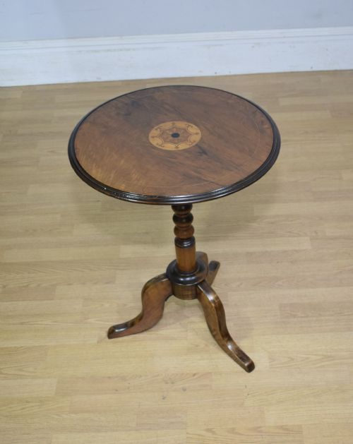 victorian walnut tripod table - CATEGORY: ANTIQUE TABLES - DATED VICTORIAN