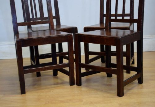 4 GEORGIAN PERIOD DINING CHAIRS - ADDITIONAL PHOTO 5