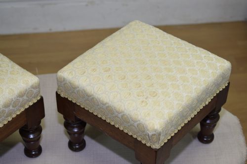 PAIR OF EDWARDIAN FOOT STOOLS - ADDITIONAL PHOTO 12