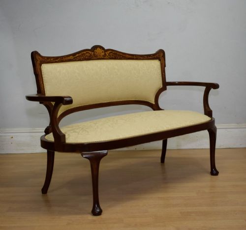 VICTORIAN INLAID COUCH - ADDITIONAL PHOTO 1