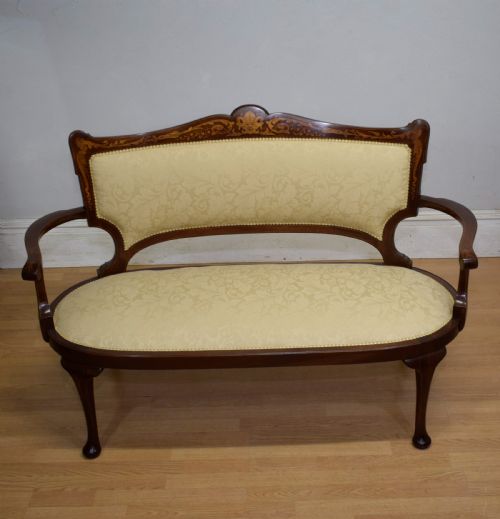 VICTORIAN INLAID COUCH - ADDITIONAL PHOTO 3