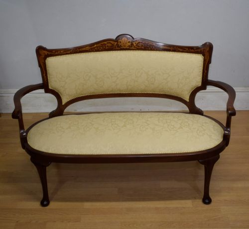 VICTORIAN INLAID COUCH - ADDITIONAL PHOTO 9