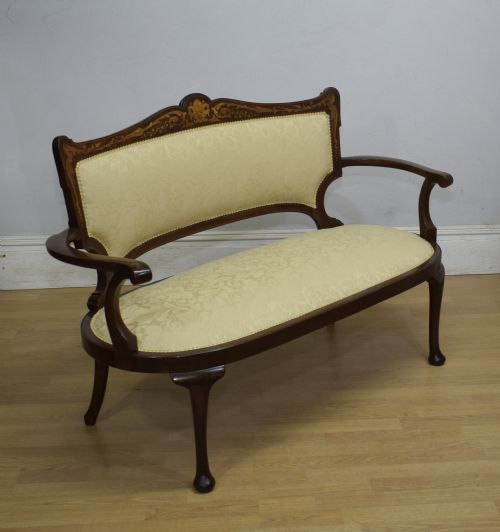 VICTORIAN INLAID COUCH - ADDITIONAL PHOTO 10