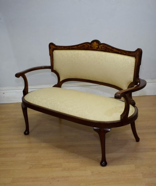VICTORIAN INLAID COUCH - ADDITIONAL PHOTO 13