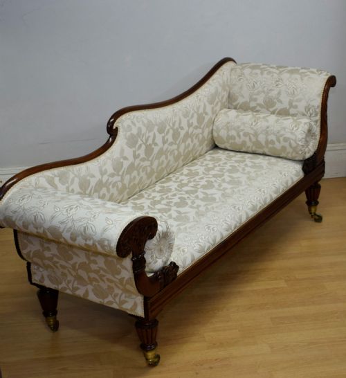 GEORGIAN PERIOD UPHOLSTERED COUCH - ADDITIONAL PHOTO 4