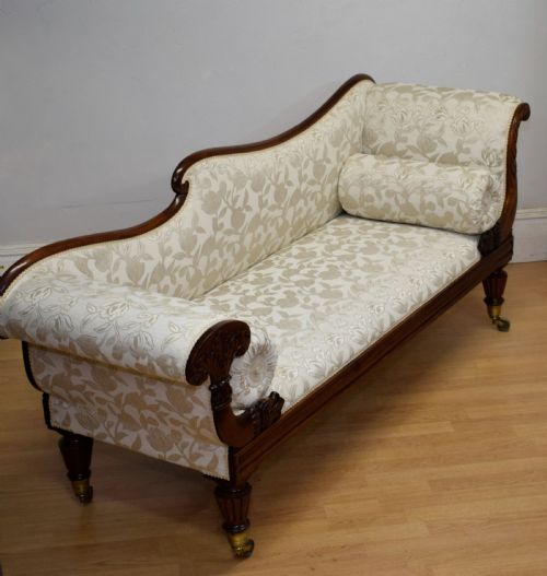 GEORGIAN PERIOD UPHOLSTERED COUCH - ADDITIONAL PHOTO 5