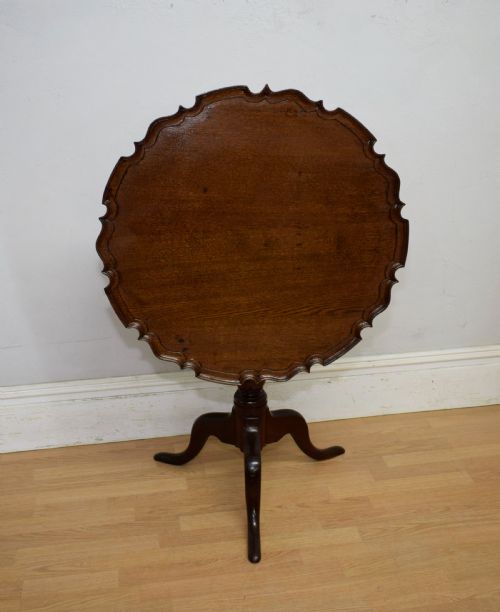 georgian period oak tripod table - CATEGORY: ANTIQUE TABLES - DATED GEORGIAN
