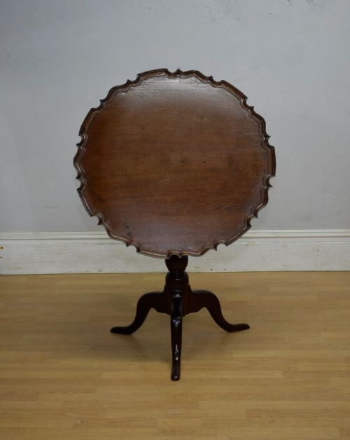 GEORGIAN PERIOD OAK TRIPOD TABLE - ADDITIONAL PHOTO 1