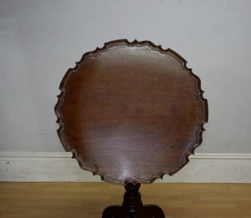 GEORGIAN PERIOD OAK TRIPOD TABLE - ADDITIONAL PHOTO 2