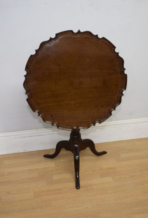 GEORGIAN PERIOD OAK TRIPOD TABLE - ADDITIONAL PHOTO 4