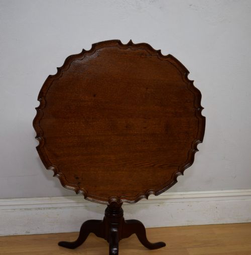 GEORGIAN PERIOD OAK TRIPOD TABLE - ADDITIONAL PHOTO 5