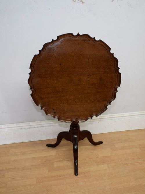 GEORGIAN PERIOD OAK TRIPOD TABLE - ADDITIONAL PHOTO 6