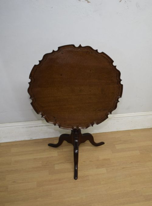 GEORGIAN PERIOD OAK TRIPOD TABLE - ADDITIONAL PHOTO 8