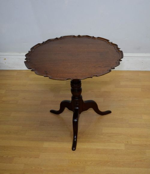 GEORGIAN PERIOD OAK TRIPOD TABLE - ADDITIONAL PHOTO 9
