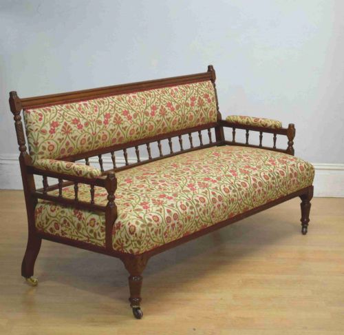 late victorian walnut couch - CATEGORY: ANTIQUE SOFAS - DATED VICTORIAN