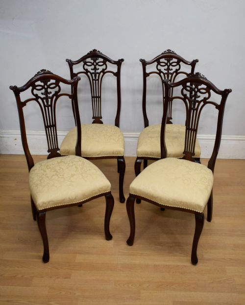 VICTORIAN HIGH BACK DINING CHAIRS - ADDITIONAL PHOTO 1