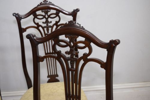 VICTORIAN HIGH BACK DINING CHAIRS - ADDITIONAL PHOTO 8