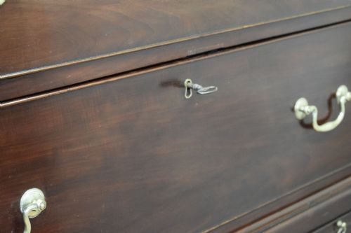 GEORGIAN MAHOGANY CHEST ON CHEST - ADDITIONAL PHOTO 21