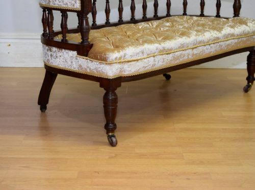 VICTORIAN COUCH SOFA SETTEE - ADDITIONAL PHOTO 4