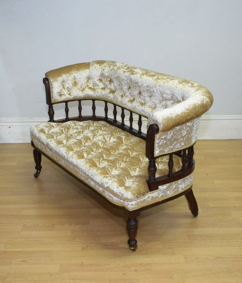 VICTORIAN COUCH SOFA SETTEE - ADDITIONAL PHOTO 11