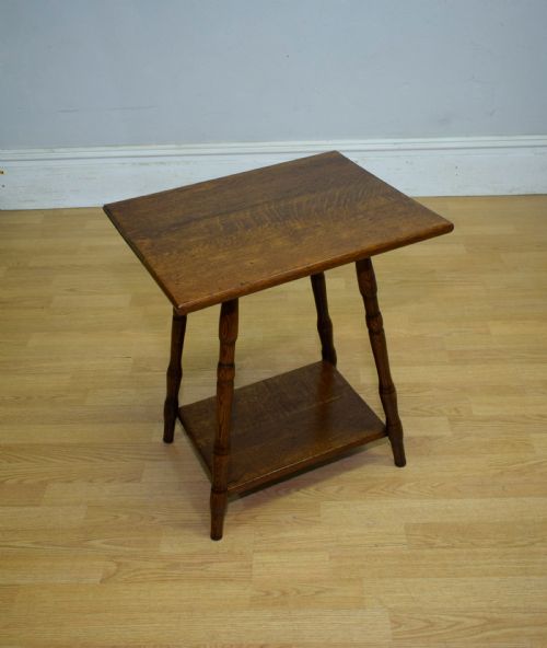 oak arts crafts table - CATEGORY: ANTIQUE TABLES - DATED 1900
