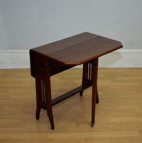 EDWARDIAN OAK SUTHERLAND TABLE - ADDITIONAL PHOTO 4