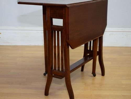 EDWARDIAN OAK SUTHERLAND TABLE - ADDITIONAL PHOTO 6