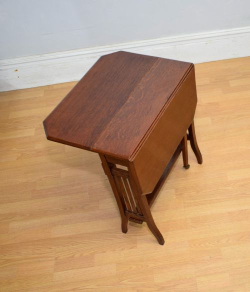 EDWARDIAN OAK SUTHERLAND TABLE - ADDITIONAL PHOTO 8