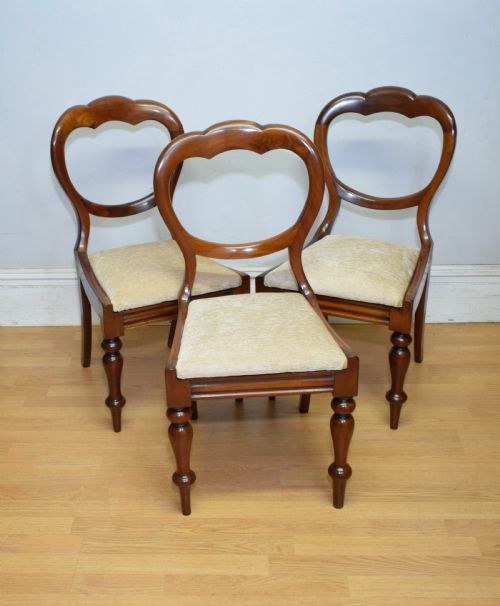 3 regency crown back dining chairs - CATEGORY: ANTIQUE CHAIRS - DATED REGENCY